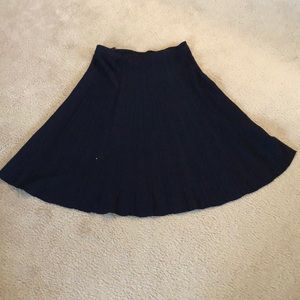 Calvin Klein Navy, cable knit skirt